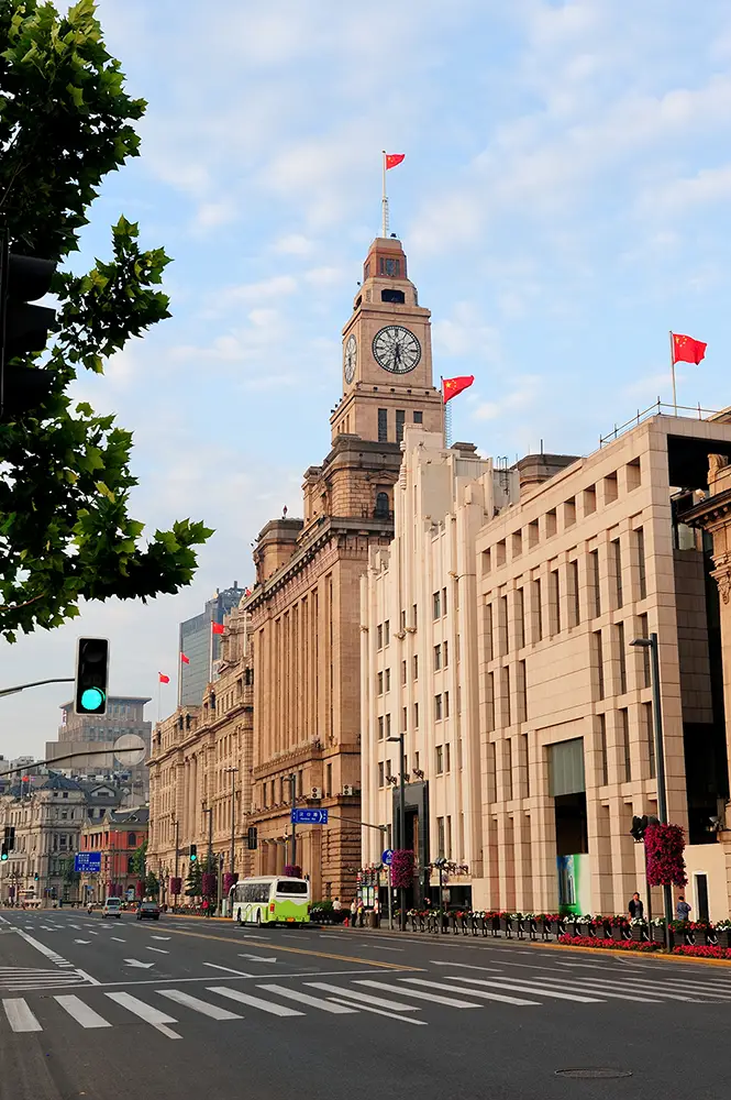 shanghai-historic-architecture-street-morning-with-blue-sky