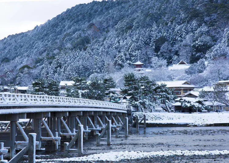togetsukyo bridge winter